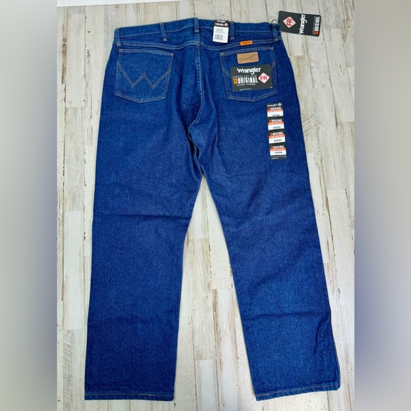 Wrangler FR HRC2 2112 Men's Straight Leg Blue Denim Jeans 40x30 NWT - Picture 9 of 11